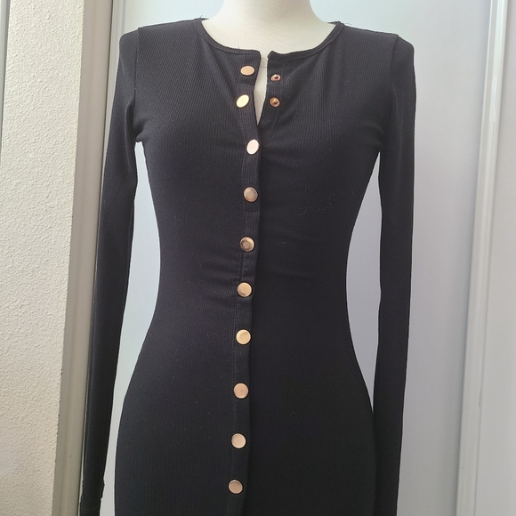 Button Midi Dress Size S - Picture 3 of 5